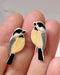 Chickadee earrings ,gift for her,bird lover ,nature,bird earrings,nature lover chickadee
